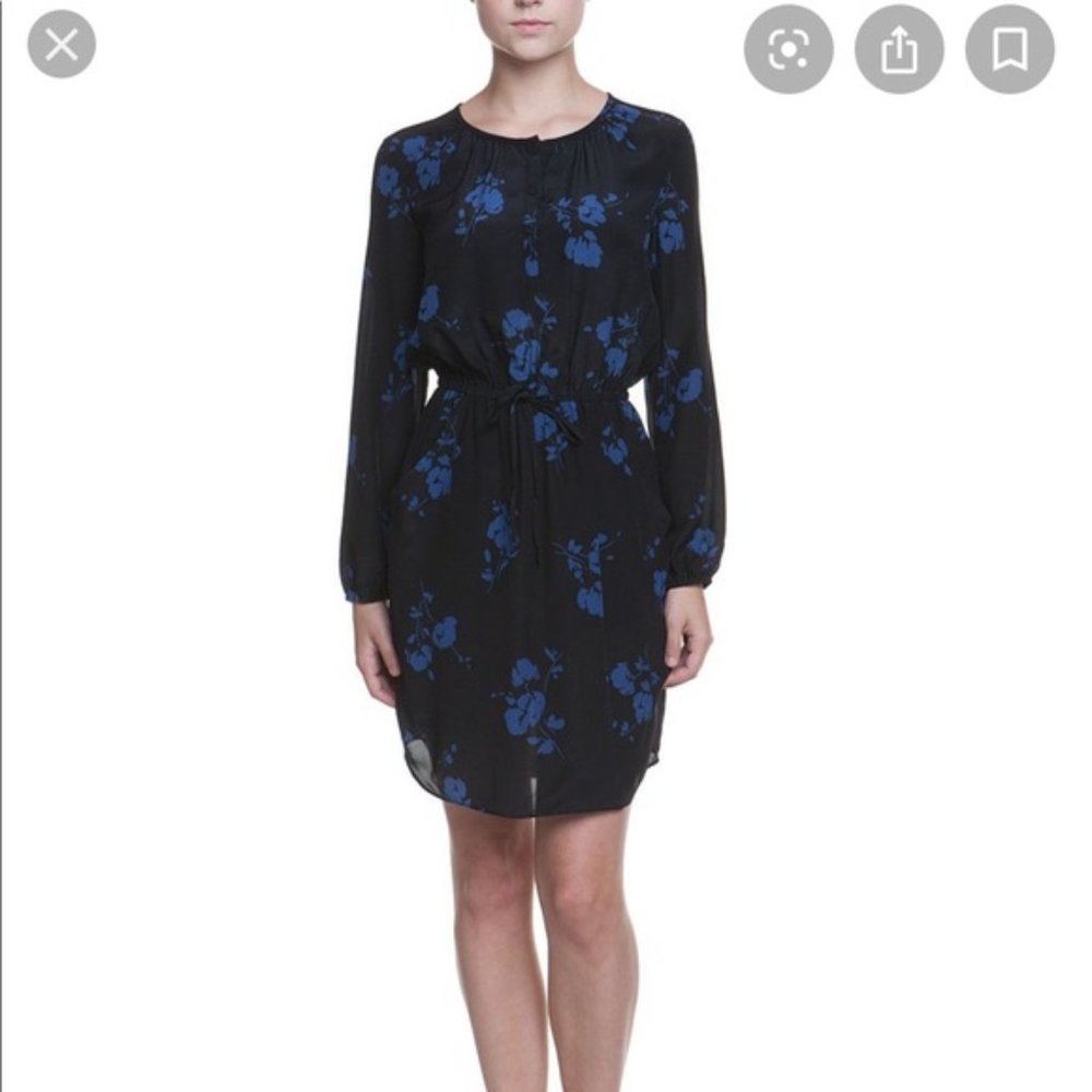 Shoshanna silk floral dress 4
